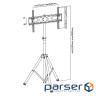 Презентаційна стійка ITech FS08-46T Black