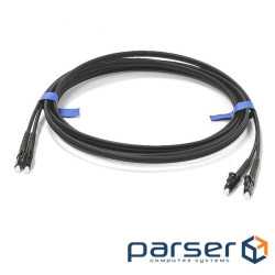 Патчкорд LC/UPC-LC/UPC MM (G50-OM3) 1м Duplex чорний (UPC-1LCLC(MM)D(ON)BK)