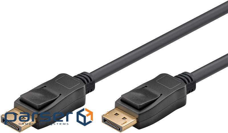 Кабель монітора-сигнальний DisplayPort M/M 5.0m,v1.4 8K@60Hz 19pin Cu Gold,чорний (75.06.1699-1) (75.06.1699-1)