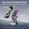Зарядний пристрій 15W 3-in-1 Magnetic Wireless Fast Charger Gray Vention (FGFH0)