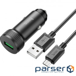 Зарядний пристрій HOCO Z49A Level USB Black (6931474795700)