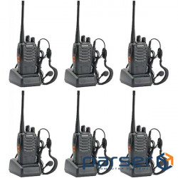 Walkie talkie Baofeng BF-888S Six Pack set of 6 pieces 