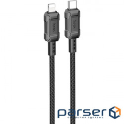 Cable HOCO X94 Leader Type-C to Lightning PD 20W 1m Black (6931474794208)