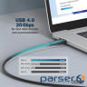 Кабель USB-C заряджання/синхронізації, DIGITUS, 2м, USB 4.0 Gen2, 20G, 240W, 8K, с (AK-300344-020-S) (AK-300344-020-S)