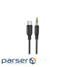 Кабель мультимедійний USB-C to 3.5mm M 1.0m silicone black BOROFONE (6941991101069)