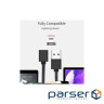 Дата кабель USB 2.0 AM to Lightning Magnetic black Essager (EXCCXL-ML01)