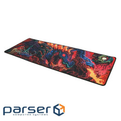 Килимок 300*800 тканинний Red Chaos з боковою прошивкою, товщина 3 мм, колір Mix, (YT-MRC / B38-MC) Mix, (YT-MRC / B38-MC)