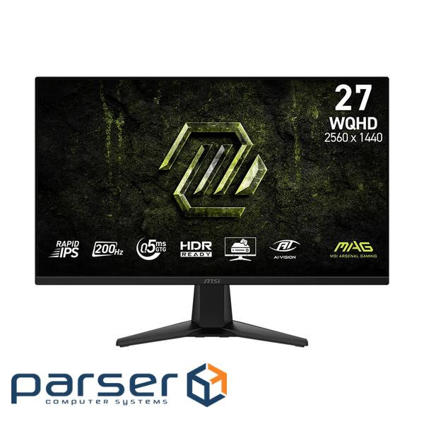 Монітор IPS 27" WQHD (2560 x 1440) 0.5ms 200Hz 178 /178/DP/2HDMI MSI MAG 275QF E20