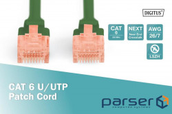 Patch cord CAT6 U/UTP 10M DK-1617-100/G DIGITUS by ASSMANN
