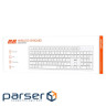 Клавіатура мембранна 2E KS260 106key, WL, EN/UK, білий (2E-KS260WWH UA) (2E-KS260WWH UA)