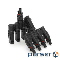 Кабельний розгалужувач MC4-4T для монтажу сонячних систем , 30A, 1000V (YT-MC4-4T)