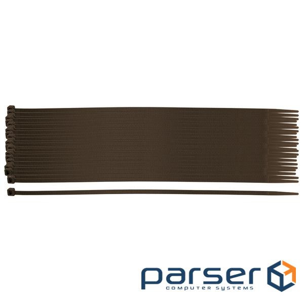 Хомут-стяжка Neo Tools, 50шт, пластик, 4.8х300мм, коричневий (15-972)