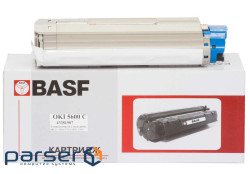 Toner cartridge BASF OKI C5600/5700 Cyan 43381907 (KT-C5600C-43381907) (BASF-KT-C5600C-43381907)