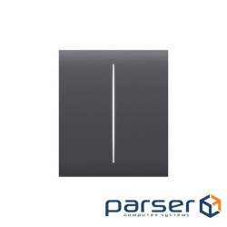 Кнопка центральна для двоклавішного вимикача Ajax CenterButton (2-gang) [55] graphite