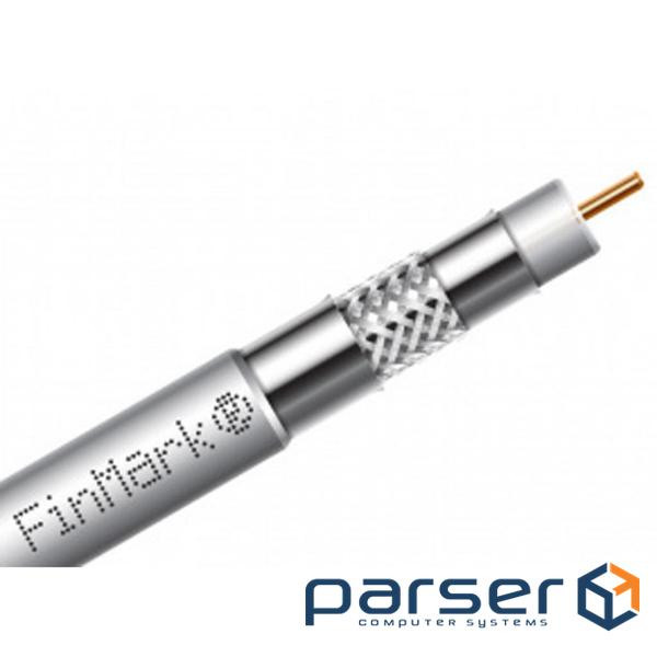 Кабель телевізійний FinMark RG-6 TRISHIELD, CU, 305м , white (F6TSVcu_305_white)