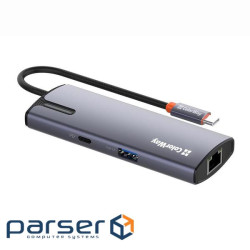 Порт-реплікатор ColorWay Docking Station USB-C 6-в-1 Type C PD 100W/USB3.0х3/USB2.0/RJ45 (CW-HUB03)