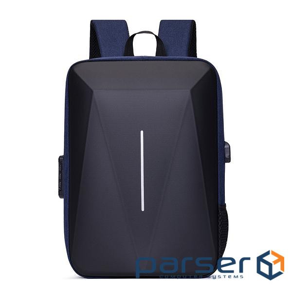 Рюкзак для ноутбука 16", IVSIONS-Bl, матеріал нейлон / полієстр, водонепроникний, вихід під