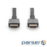 Кабель DIGITUS HDMI (M/M), 8K, Ultra High speed/Ethernet, 2м, чорний (DB-330200-020-S)