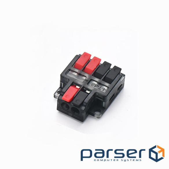 Клема з натискними затискачами 4на2-провідна LT-42, 1 / 2-pin, 250V, 32A, 0.2-4mm2, 14,5 / 25*30*11m