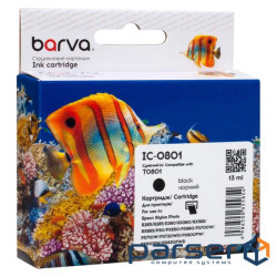 Cartridge Epson T0801, Black, P50, PX660/660+/720WD/730WD/820FWD/830FWD, 13 ml , (CI-BAR-EPS-T0801-B)