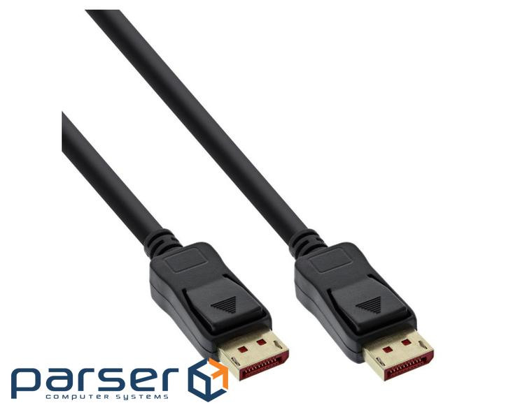 Кабель монітора-сигнальний DisplayPort M/M 1.0m,v1.4 8K@60Hz D=6.0mm 3xS HDR Cu,чорний (77.P1.7201- (77.P1.7201-