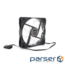 Кулер корпусний 12025 DC sleeve fan 4pin - 120*120*25мм, 12V, 1100об/хв , 12LED, RGB (SRHX)