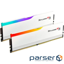 Модуль пам'яті G.SKILL Ripjaws M5 RGB Matte White DDR5 6400MHz 96GB Kit 2x (F5-6400J3239F48GX2-RM5RW)