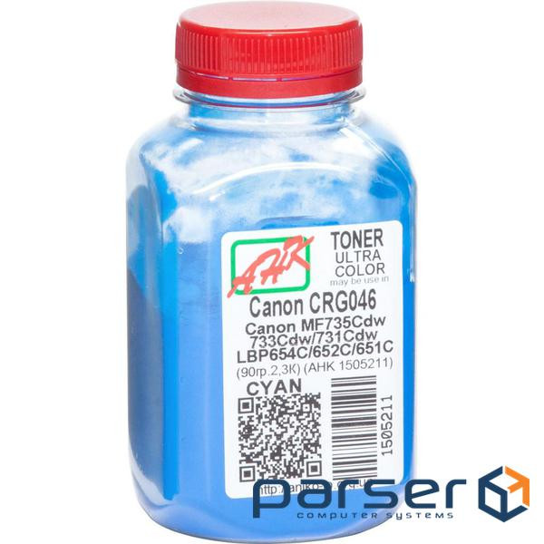 Тонер Canon LBP-650/MF-730, 90г Cyan AHK (1505211)