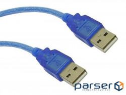 Кабель Kingda USB AM-AM, 1.5м, синій (S0582)