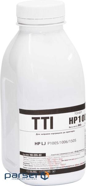 Toner HP LJ P1005/1006/1505, 80г Black TTI (NB-005-80)