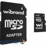 Карта пам'яті WIBRAND microSDHC 4GB Class 4 + SD-adapter (WICDC4/4GB-A)