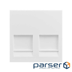 Адаптер зі шторками 2хRJ45 Panduit, білий, Simon400 (40019089-030)