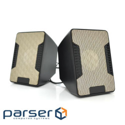 Колонки 2.0 Hotmai A16 USB+3.5mm, 2x3W, 20Hz-18KHz, з регулятором гучності, Black, BOX, Q24 , Black, BOX, Q24