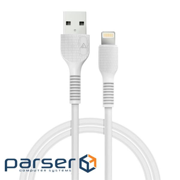 Кабель ACCLAB AL-CBCOLOR-L1WT USB - Lightning (M/M), 1.2 м , White (1283126518225)