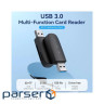 Зчитувач флеш-карт Vention USB 3.0 to SD+TF Black Dual Drive Letter (CLGB0)