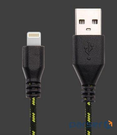 Кабель для iPhone 5/6/Ipad 4, 1.0м, чорний RTL (B00618)