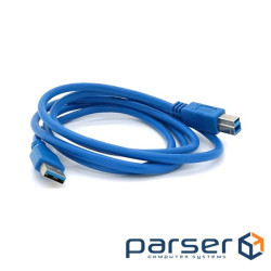 USB 3.0 AM / BM cable 1.5m blue for peripherals (YT-3.0AMBM-1.5BL) (YT-3.0AMBM-1 (YT-3.0AMBM-1.5BL)