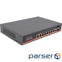 Комутатор PoE 8x Gigabit PoE+2x Gigabit UPLINK+2x SFP, 120 Вт (TV993673)