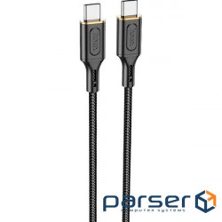 Cable HOCO X95 Goldentop Type-C to Type-C 60W 1m Black (6931474794475)