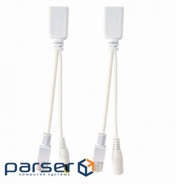 Adapter kit PoE CABLEXPERT PP12-POE-0.15M-W