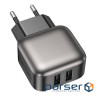 Зарядний пристрій BOROFONE 2xUSB BAS51A black (6941991116100)
