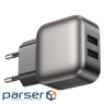 Зарядний пристрій BOROFONE 2xUSB BAS51A black (6941991116100)