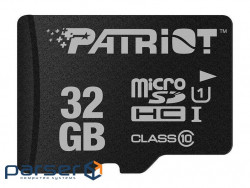 Карта пам'яті PATRIOT 32 GB microSDHC UHS-I LX Series (PSF32GMDC10)