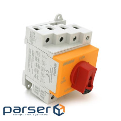 Поворотний вимикач під DIN, 1000V, 16A, 2P, Grey (YT-DSC16 / 2P) DIN, 1000V, 16A, 2P, Grey (YT-DSC16 / 2P)