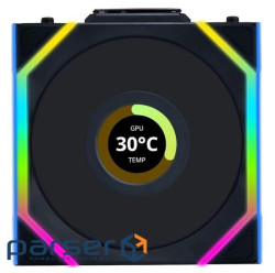 Повітряне охолодження для ПК LIAN LI UNI Fan SL WIRELESS LCD 120-1, Black (G99.12SLLCD1W1B.00)