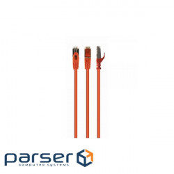 Patch cord, S/FTP, molded, 50u'' plug with lock, 5 m, orange (PP6A-LSZHCU-O-5M)