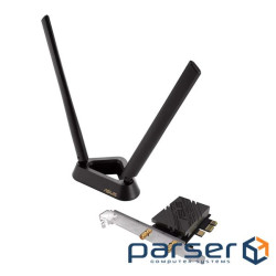 Адаптер WiFi ASUS PCE-BE92BT BE9400, PCI-Express x1, BT5.4 (90IG08U0-MO0B00)