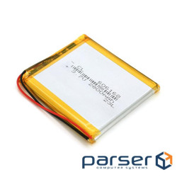 Літій-полімерний акумулятор 6*61*68mm (Li-ion 3.7В 2800мА&middot,год) (606168) ) (606168)