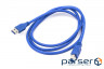 Дата кабель USB 3.0 AM to BM 1.5m PowerPlant (CA911110)