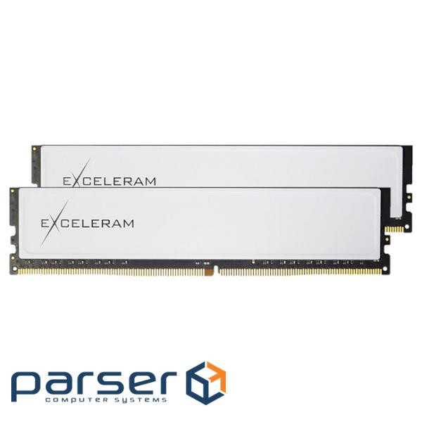 Модуль пам'яті EXCELERAM Black&White White Sark DDR4 3200MHz 16GB Kit 2x8GB (EBW4163216AD)